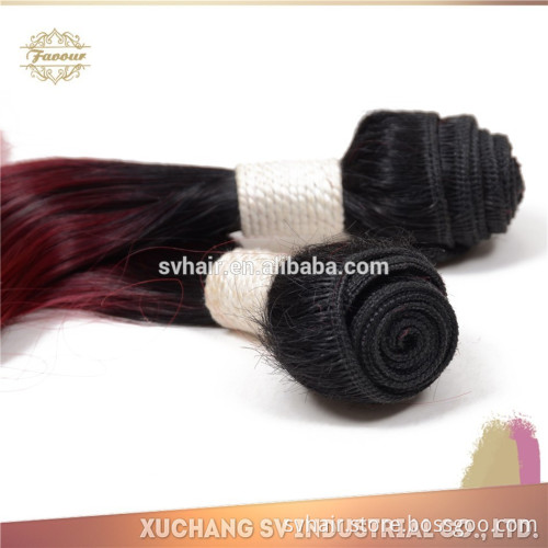 Hot new products for 2015 wholesale price good weft hair cheap body wave brazilian virgin ombre hair 6a 1b/99j/Red